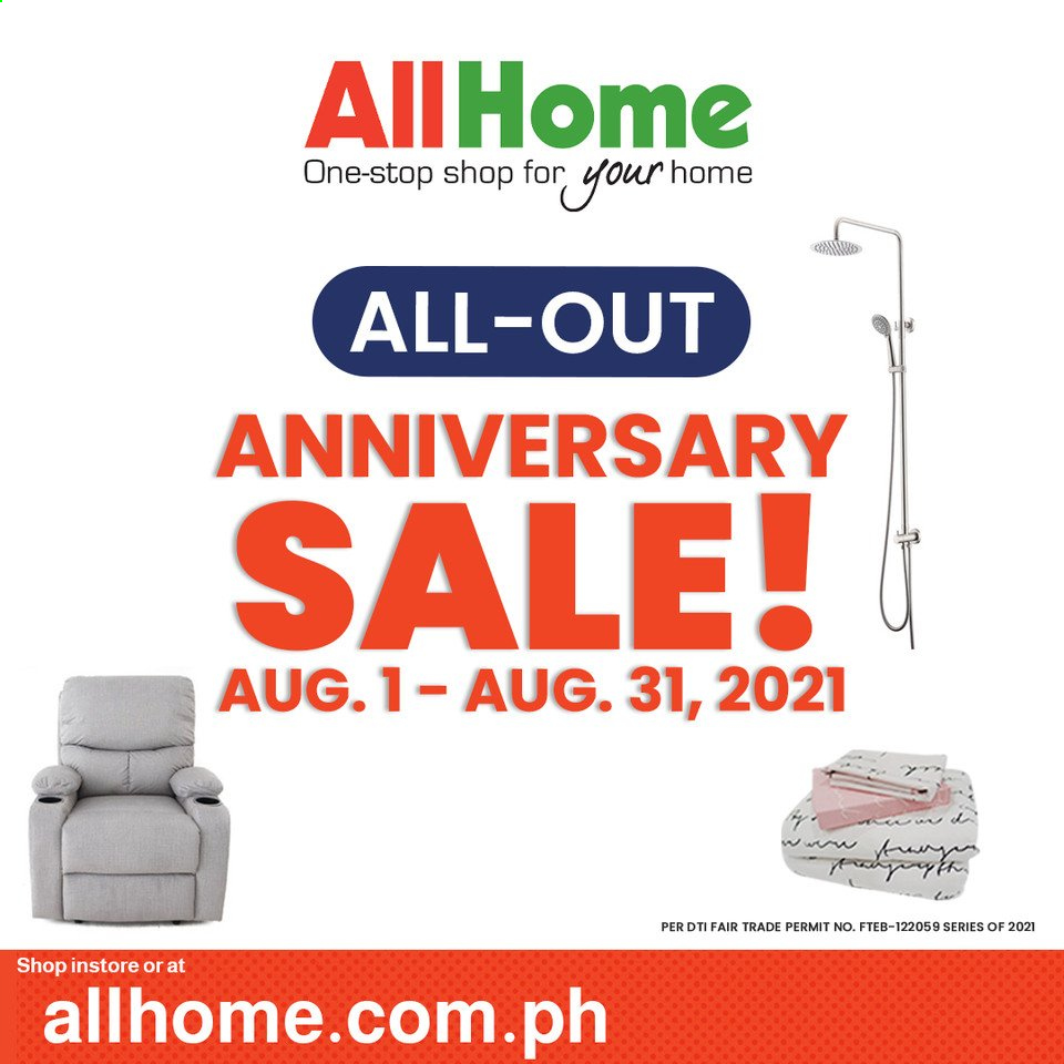AllHome offer - 1.8.2021 - 31.8.2021.