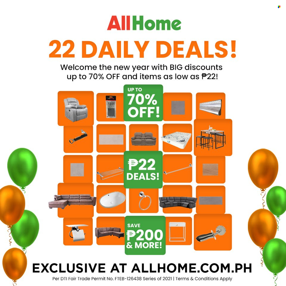 AllHome offer  - 1.1.2022 - 31.1.2022. Page 1.