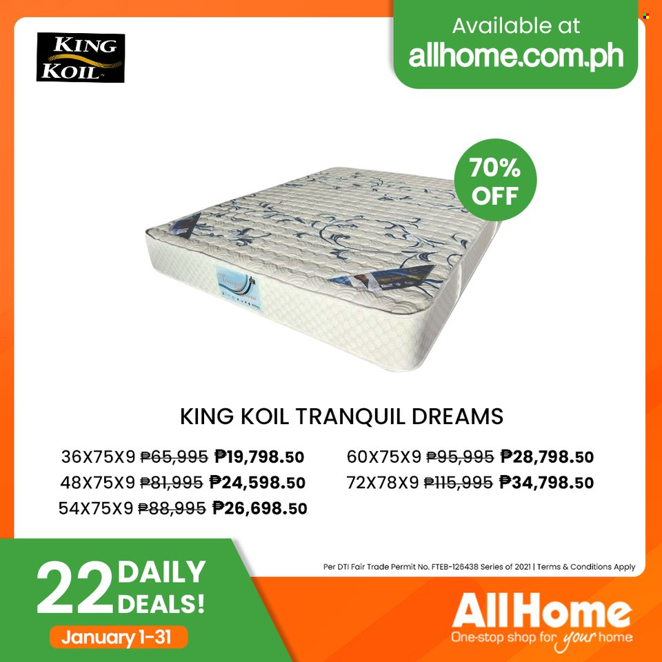 AllHome offer  - 1.1.2022 - 31.1.2022. Page 17.