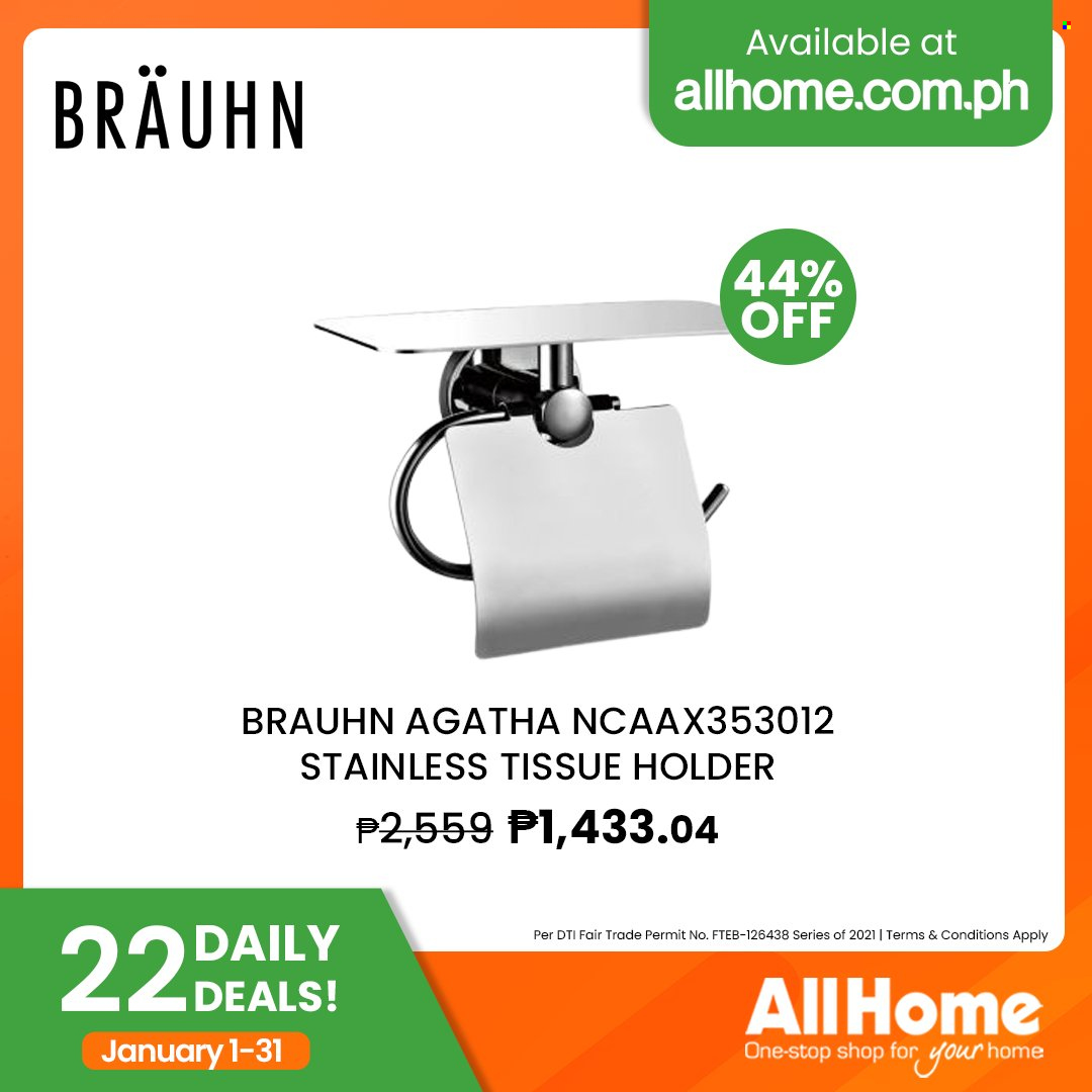 AllHome offer  - 1.1.2022 - 31.1.2022. Page 34.