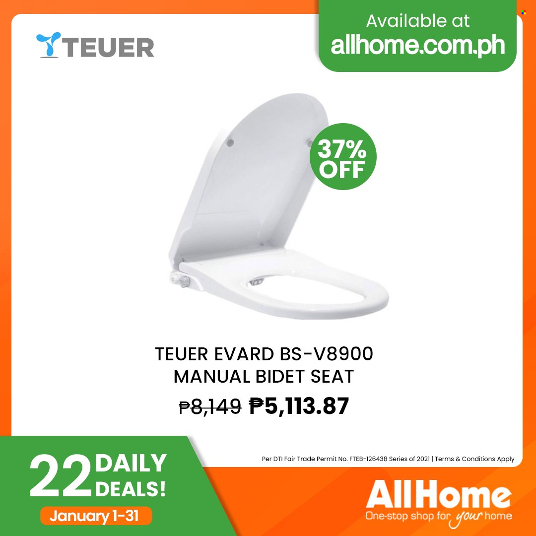 AllHome offer  - 1.1.2022 - 31.1.2022. Page 37.