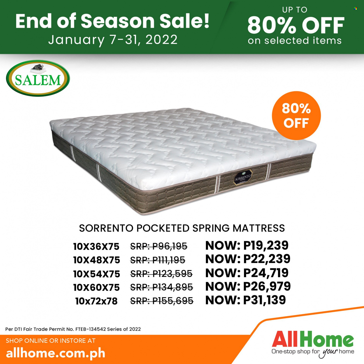 AllHome offer  - 7.1.2022 - 31.1.2022. Page 34.