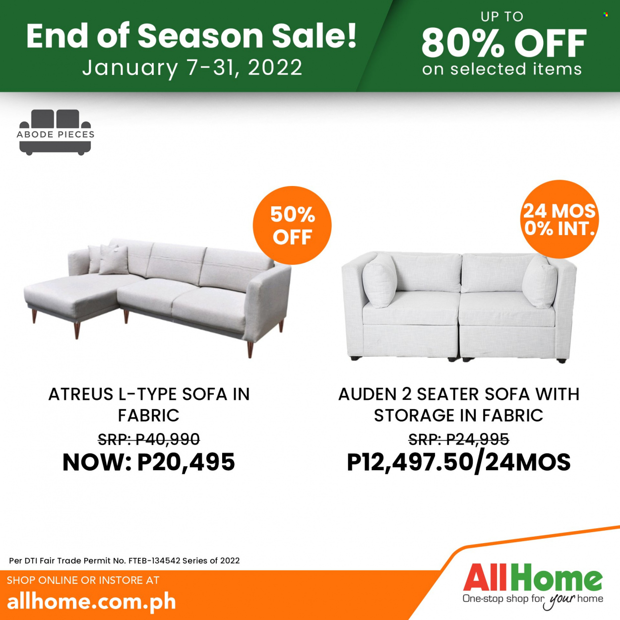 AllHome offer  - 7.1.2022 - 31.1.2022. Page 39.