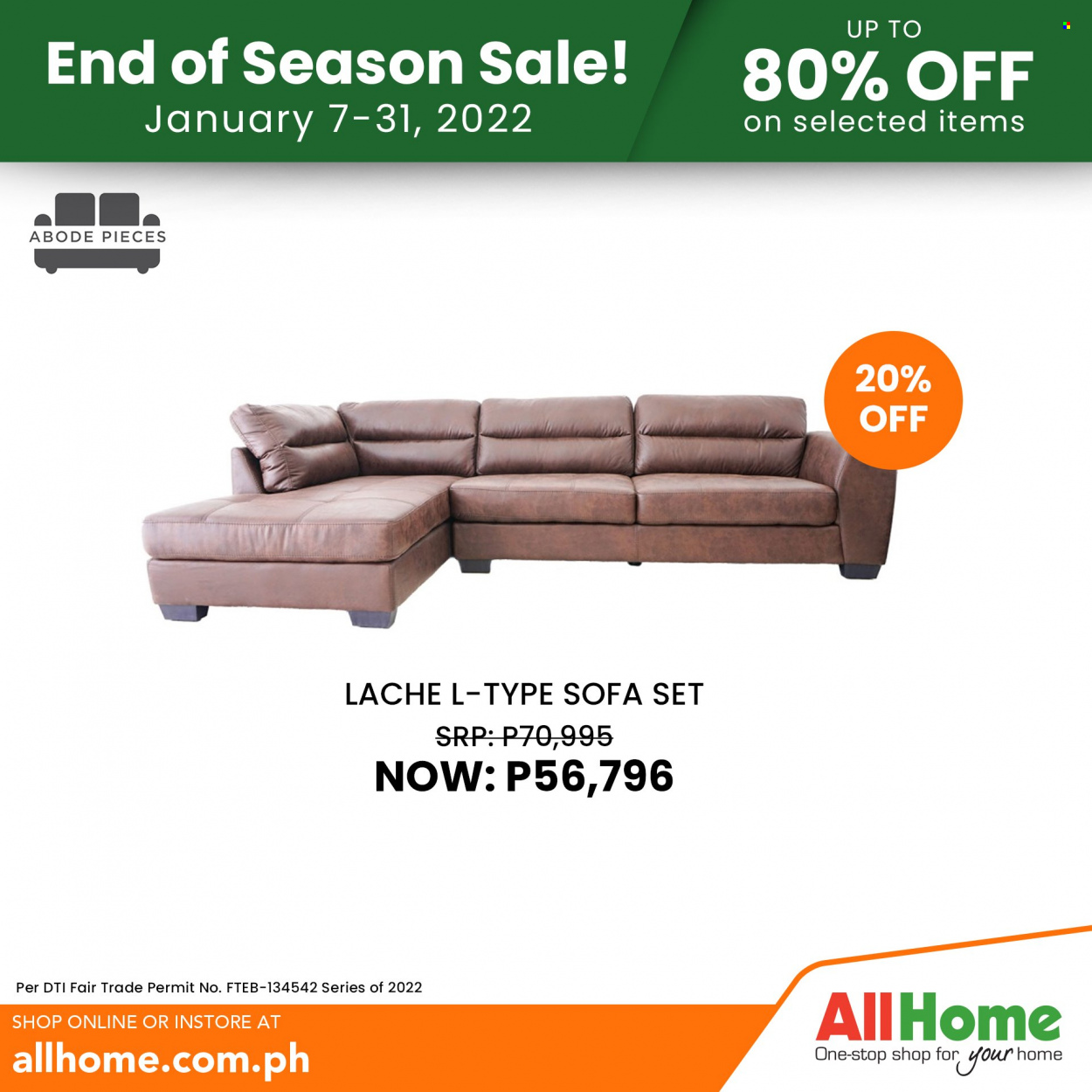 AllHome offer  - 7.1.2022 - 31.1.2022. Page 42.