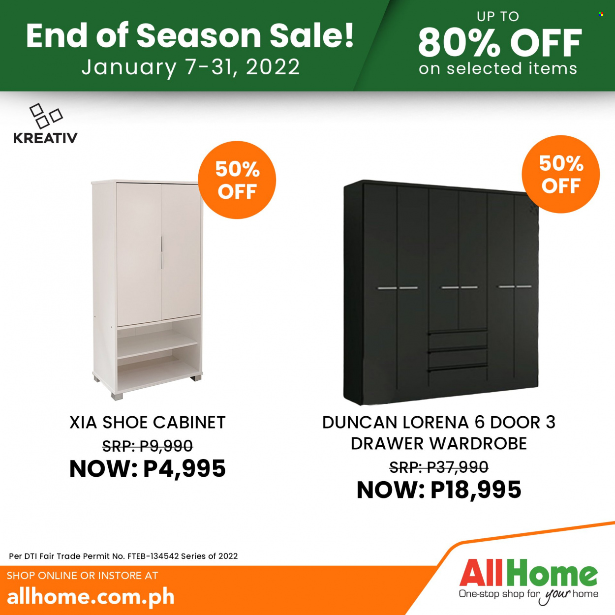 AllHome offer  - 7.1.2022 - 31.1.2022. Page 52.
