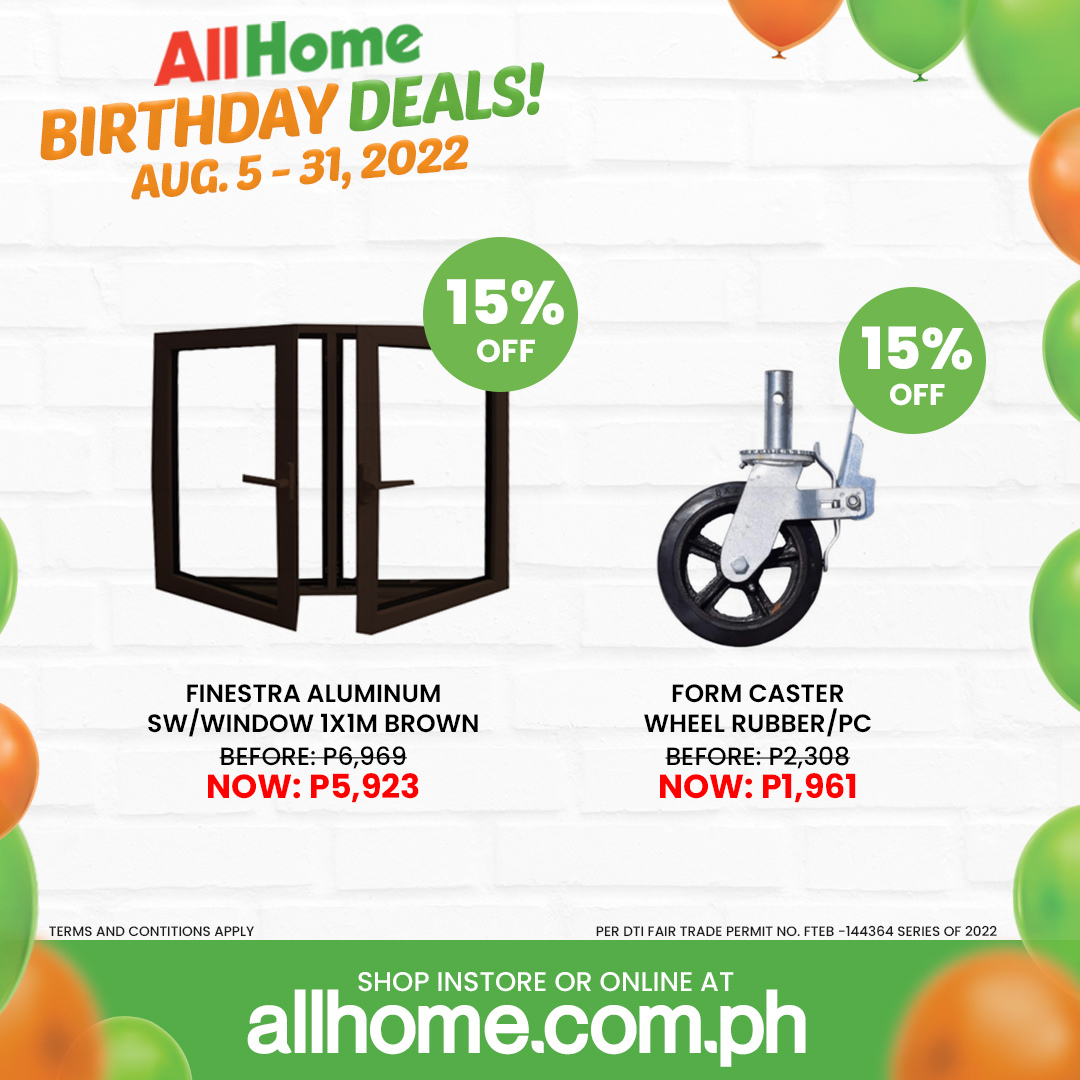 AllHome offer - 5.8.2022 - 31.8.2022.