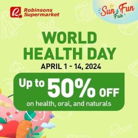 Robinsons Supermarket - World Health Day